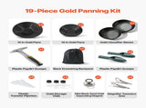 Gold Panning Kit, 254 mm and 355 mm Pans, 19 PCS Portable Prospecting Equipment Kit with Classifier V952-TJPTZ1014INC4MEVK001V0