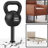 Furniture Legs Black 4 pcs Adjustable 18-30 cm with 18 Screws Metal Cabinet Feet for Sofa Table V1188-SU-M912-526