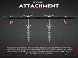 Engine Support Bar Engine Load Leveler 1100 Lbs Transmission w/ Dual Hook V379-ENGSUPRBEAM002