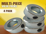 (24 Pack) 1/2" x 36" Zinc Plated Steel Rods 1/2" Bore Solid Steel Shaft Collars, Durable Shaft V1258-DP02-C-919