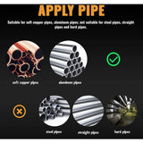 3 In 1 Manual Tube Bender 1/4'' 5/16'' 3/8'' 0-180&deg Bending Tools For Copper, Brass, Aluminum And V1188-MS-227-0464