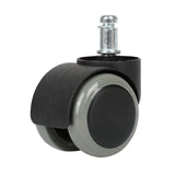 5-Piece 2-Inch Office Chair Replacement Rubber Wheels - Universal Heavy-Duty Casters V1192-D12
