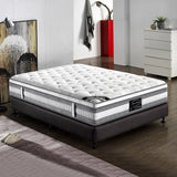 Mattress Euro Top King Single Size Pocket Spring Coil with Knitted Fabric Medium Firm 34cm Thick V43-MAT-PET-KS