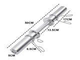 Olympic Barbell Bar 50cm Heavy Duty Dumbbell Handles Pair of Steel 100kg Weight Capacity with Spring V985-OLYMPICBARBELL