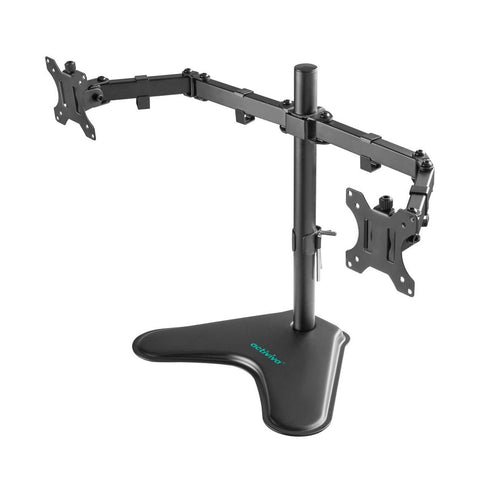activiva Dual-Screen Articulating Monitor Arm with Free-Standing Desktop Base V186-ACA-BMA-DFS01K