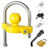 Trailer Hitch Lock Kit, Fits for 46 mm, 50.8 mm, 58.7 mm Couplers, Prying-Resistant, Boats, Trailers V767-VVR-CZSOHSDUX178O5DO4001V0