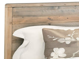 Double Size Wooden Bed Frame in Solid Wood Antique Design Light Brown V43-BED-WDLD