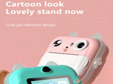 Pink rabbit Kids Instant Print Camera Zero Ink Digital Video Recorder with 32GB Card and 3 Paper V888-ELOSUNG40395