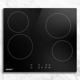 Devanti Electric Ceramic Cooktop 60cm Touch Control CCT-B-4E-4Z-TOUCH-BK
