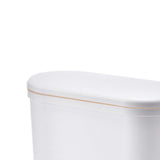 Narrow Garbage Can Space Saving Stylish Plastic Slim Waste Bin with Press Open Lid for Kitchen V1294-YM0901-3117240152411