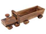 Wooden Flower Pot Cartoon Train Shape Good Ventilation Succulent Flower Pot Decoration for Garden V1294-YM0715-3111220160211