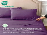 4 Piece Hotel Bamboo Cooling Sheet Set -Ultra Soft 2000TC Breathable Bed Sheets Set with 37 V1317-ZXW9-AUQ-4JT-ZI