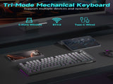 SOLAKAKA Ki99 Pro 99-Key Gasket Mechanical Keyboard Tri-Mode Hot-Swap Knob XFF3-KYKI99P-GY