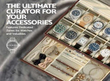 Embellir 12 Grids Watch Box Organizer Case Jewelry Display Storage Showcase WBX-2T-12SL-3020-BN
