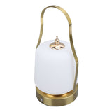 Cordless Lantern LED Retro Rechargeable Stepless Dimming 3 Lighting Modes with Handle Table Lamp for V1294-YM0901-3119240052811