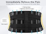 Lumbar Lower Back Support Brace Pain Relief Posture Orthosis Waist Belt Therapy V201-W12850215