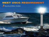 12 Inches Anchor Light Stern Lights for Boats LED Waterproof IP67, White Fold Down Rear Boat V1366-AZ2-W-14336