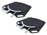 2 pc Aluminum Wheel Alignment Turntable Pair 360&deg Rotating Turn Plate 2 Ton V379-WHEELALG01