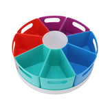 Desk Storage Box 360 Degree Rotating Removable Bins Pen Holder Desktop Stationery Organizer for Pens V1294-YM0901-3117230142711