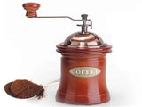 Manual Coffee Grinder - Retro Wooden Hand Burr Grinder with Drawer V1263-JX-4426