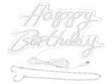 Happy Birthday Letter LED Lights Romantic Neon Light Sign Acrylic Happy Birthday Decoration for V1294-YM0706-3119230134312