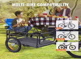 Bike Cargo Trailer, 72.5 kg Load, Heavy-Duty Bicycle Wagon Cart, Foldable Compact Storage & Quick V952-CGKHZHJG200B5HWMPV0