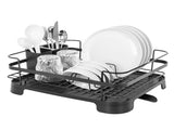 Steel Frame Dish Drying Rack Durable Steel Frame, Removable Utensil Holder, Compact Size for Small V196-DR106