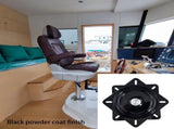 2 Pack 360 Degree Boat Seat Swivel Bases, Heavy Duty Flat Marine Pedestal Mount Replacements for V1189-LC-AMZ-00154