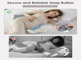Pregnancy Pillows for Sleeping, Memory Foam Maternity Pillow Support for Back Belly HIPS, Adjustable V1107-115-89399-PNK