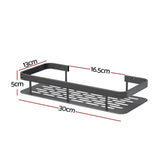2 Pack Bathroom Wall Shelf Storage Racks, 30 x 13 x 5 cm, Black V1188-MS-617-091