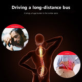Car Massage Cushion with Lumbar Support Vibrating Back Massager for Car Seat Waist Cushion with V1366-AZ2-W-11845