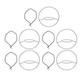5pcs Hanging Planter Holder Rust Proof Decorative Metal Hanging Flower Pot Basket for Living Room V1294-YM0703-3111230056411