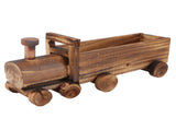 Wooden Flower Pot Cartoon Train Shape Good Ventilation Succulent Flower Pot Decoration for Garden V1294-YM0715-3111220160211