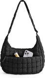 Quilted Crossbody Bag for Women, Lightweight Puffer Purse for Travel, Daily Use & Work V1258-DP02-F-8
