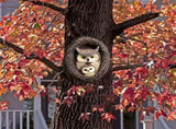 Owl Tree Hugger Outdoor Decor Whimsical Sculpture Garden Statue Yard Art Decoration V1294-YM0901-3111240166611