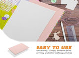 4-Piece Linoleum Blocks Set with Rubber Carving Bricks for Printmaking and Art Projects Beginners V1366-AZ2-W-20214
