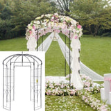 Birdcage Shape Garden Arbor, 9' High x 6.6' Wide, Heavy Duty Wrought Iron Arbor, Wedding Arch V952-TYHYGMYCHSNL9G07VV0