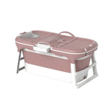 CARLA HOME Foldable Bathtub Adult - Collapsible Soaking Tub - Pink - Folding Bathub V178-36496