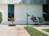 1Set Outdoor Black Metal Flag Pole for House Yard with Wind Resistant Build V1370-AZ4-14382