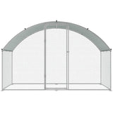 VEVOR Chicken Coop, 9.8x6.5x6.5ft Walk-in Large Metal Chicken Run for Yard with Waterproof Cover, V952-BRSJP2X3X2MYGZ1GPV0