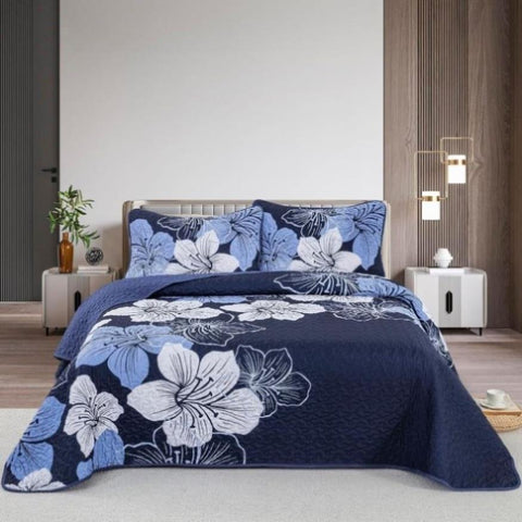 Lavish Quilted Coverlet and Pillowcases Set: Luxurious Comfort for Your Bed - Queen size V745-MAC080647Q13U