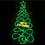 1.7M Christmas Tree 230 LED RGB Motif Lights Jingle Jollys XMAS-MOT-TREE-8FT-MC