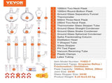 Lab Distillation Kit, 3.3 Boro Lab Glassware Distillation Kit with 24, 40 Joint, 1000ml Essential V952-SYSZLTJJPWW1LEFCIV0