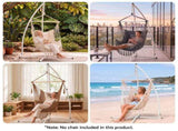 Gardeon Hammock Stand 150kg Capacity White Steel Frame for Hanging Chairs HM-CHAIR-STAND-X-WH