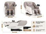Livemor Elite 4D Massage Chair Recliner, SL Track Zero Gravity & Heat Auto Body Scan, 12 Auto FBMC-B-OREN-BK