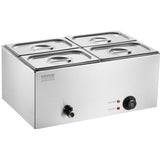 VEVOR Commercial Electric Food Warmer 4-Pan Countertop Buffet 15L Bain Marie V952-SYSPBWQPTK41MK1TQV3