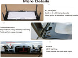 Table Magnifying Glass with 4 LED Lights, 3 Fold for Visually Impaired, 27.5 x 20.5 x 10.5 cm V1237-MS-912-138