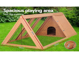 i.Pet Rabbit Hutch Chicken Coop 119cm x 51cm x 44cm Chicken Coop Large Run Wooden Cage Outdoor PET-GT-CAGE-R005