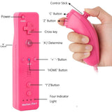 Wii Remote and Nunchuck Controller,Upgrade Wii Wireless Controller Compatible with Wii Wii U,Pink V1370-AZ4-08256