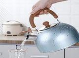 Water Kettle Stainless Steel Whistle Water Kettle Large Capacity Flat Bottomed for Gas Induction V1294-YM0703-3113230059214